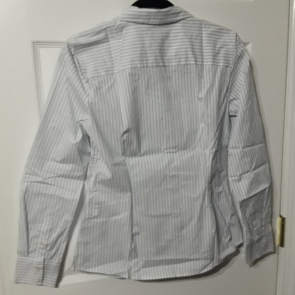 Banana Republic Light Blue Stripe Tailored-Fit Shirt - Picture 5 of 5